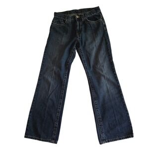 THRE3 Men's Jeans W30 L30 Dark Wash Straight Leg 100% Cotton